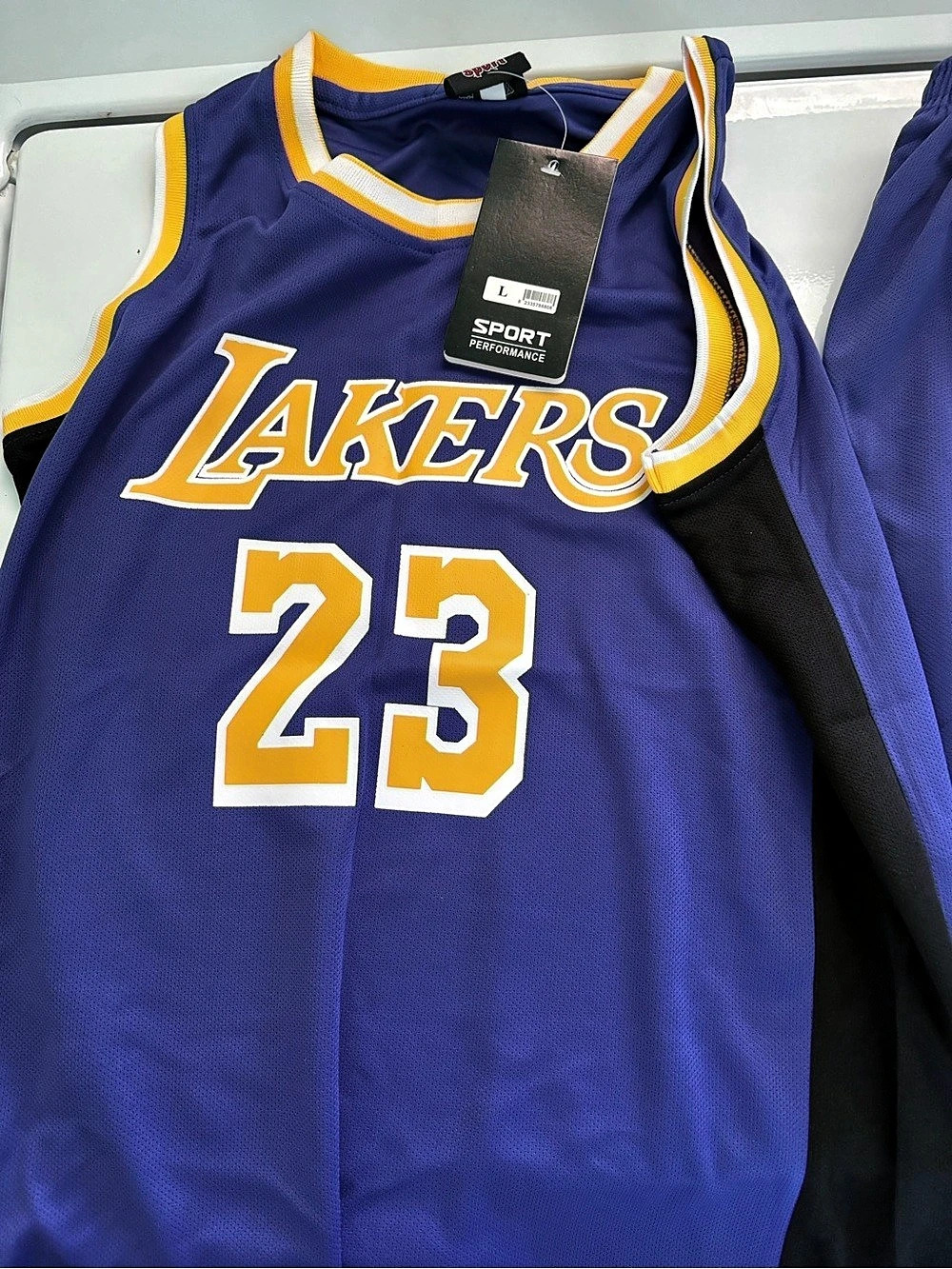LeBron James Lakers 23 Basketball Set Boys Large